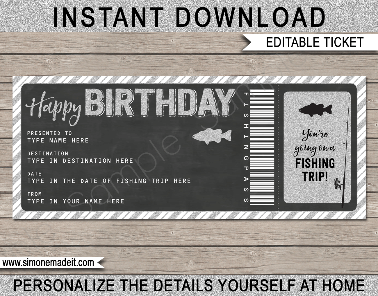 Fishing Gift Certificate Template FREE (1st design)  Fishing gifts, Gift  certificate template, Holiday gift certificates