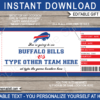 Buffalo Bills Game Ticket Gift Voucher