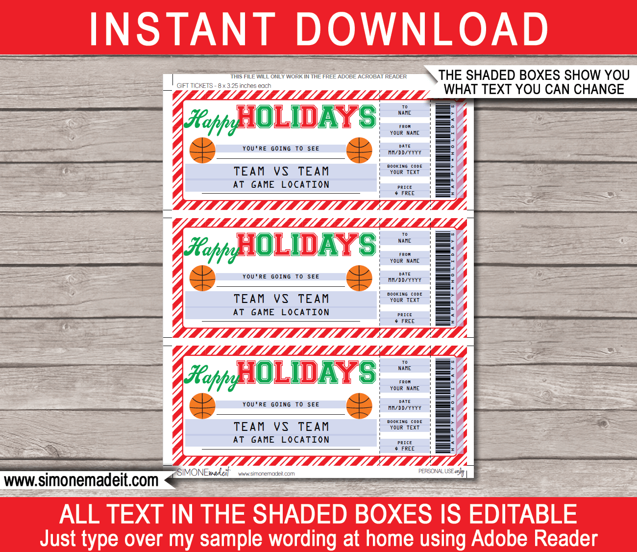 holiday coupon template