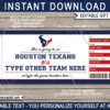 Houston Texans Game Ticket Gift Voucher