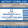 Indianapolis Colts Game Ticket Gift Voucher