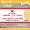 Kansas City Chiefs Game Ticket Gift Voucher