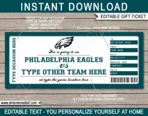 Philadelphia Eagles Saving For Season Tickets Money Box