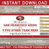 San Francisco 49ers Game Ticket Gift Voucher