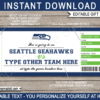 Seattle Seahawks Game Ticket Gift Voucher