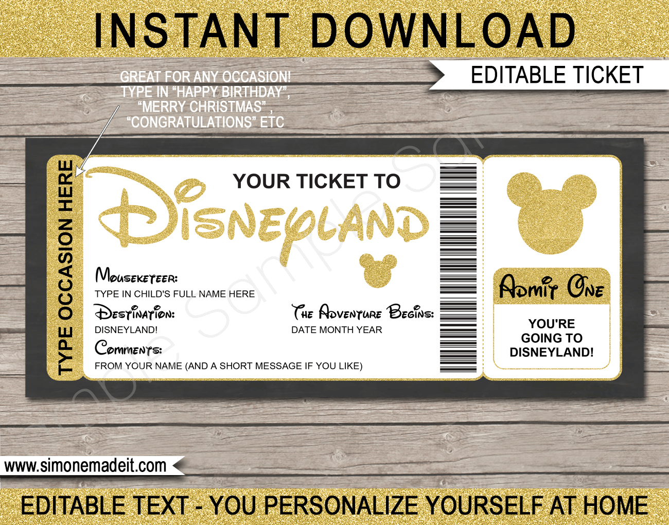 Free Printable Surprise Disney Tickets Printable Word Searches