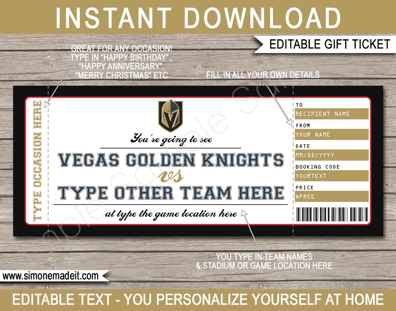 Las Vegas Golden Knights NHL Team Retractable Badge Holder Ticket Clip Reel  ID