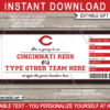 Digital Cincinnati Baseball Surprise Ticket Gift Cincinnati 