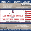 Baseball Game Ticket Valentine's Day Gift Voucher