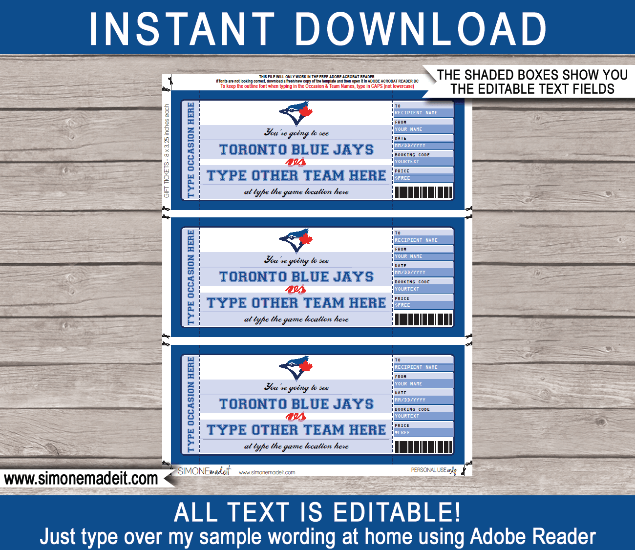 Toronto Blue Jays MLB Shop eGift Card ($10 - $500)