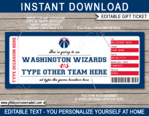 Washington Capitals Game Ticket Gift Voucher