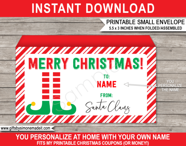 DIY Christmas Coupons Book Template | Printable Personalized Vouchers