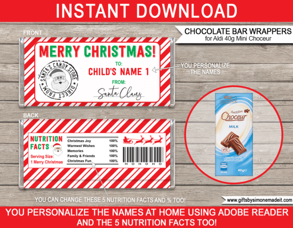 Mail from Santa Gift Stickers Template | North Pole Address Labels