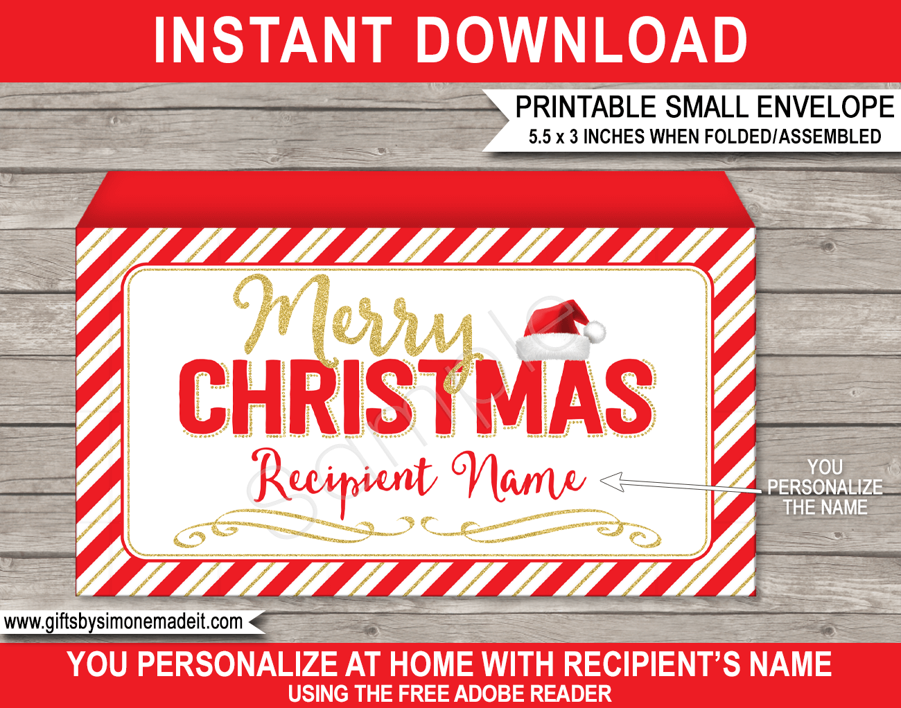 Christmas DIY Coupon Book Template Printable Personalized Vouchers